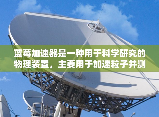 蓝莓加速器是一种用于科学研究的物理装置，主要用于加速粒子并测量其速度。以下是蓝莓加速器在科学上网测速的详细解释