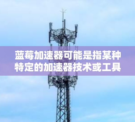 蓝莓加速器可能是指某种特定的加速器技术或工具，但具体含义可能需要更多上下文来明确。加速器通常是用于数据处理、计算优化或其他计算密集型任务的工具，例如在机器学习、人工智能或数据科学领域中