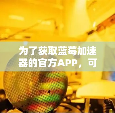 为了获取蓝莓加速器的官方APP，可以按照以下步骤操作