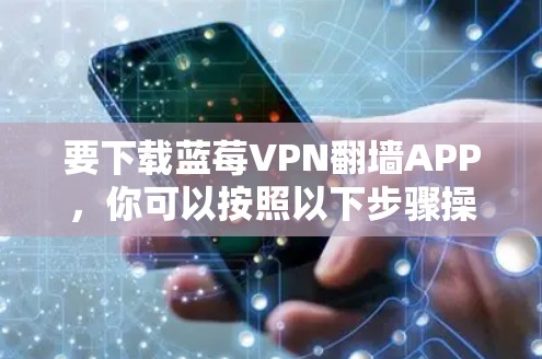 要下载蓝莓VPN翻墙APP，你可以按照以下步骤操作